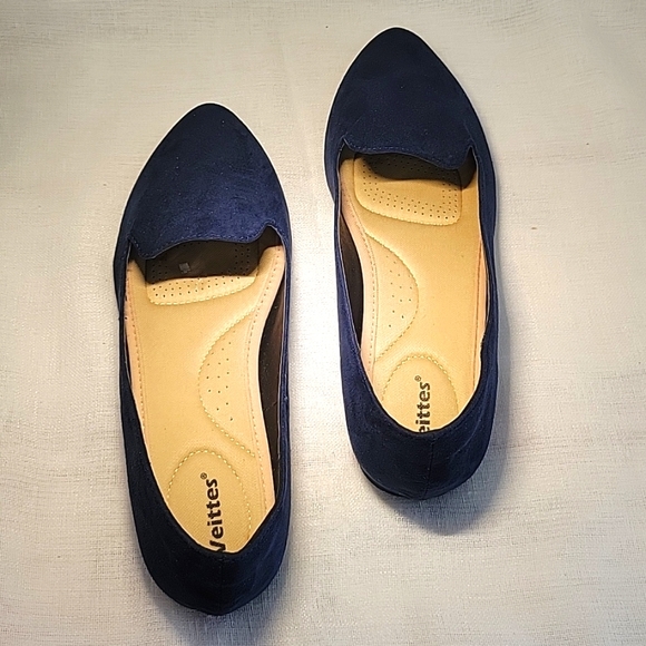 Women's Wide Width Flat Shoes, Comfortable Casual Round Toe Classy Design Ballet - Picture 5 of 8